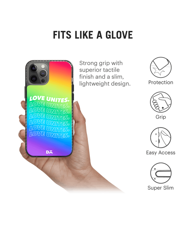 DailyObjects Love Unites Stride 2.0 Case Cover For iPhone 12 Pro Max