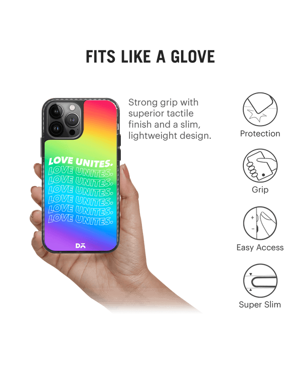 DailyObjects Love Unites Stride 2.0 Phone Case Cover For iPhone 14 Pro