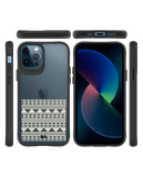 DailyObjects Mandala Band Off White Black Hybrid Clear Case Cover For iPhone 12 Pro Max