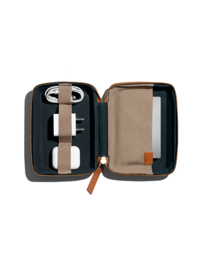 Marshal Mini Tech Kit Organiser -Leatherite - Tan
