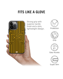 DailyObjects Maze Ochre Stride 2.0 Case Cover For iPhone 13 Pro