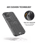 DailyObjects Maze White Stride 2.0 Case Cover For iPhone 13