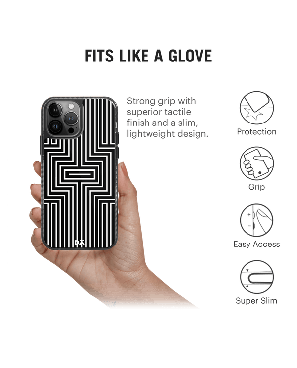 DailyObjects Maze White Stride 2.0 Case Cover For iPhone 13 Pro Max