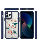 DailyObjects Melody Birds Blue Hybrid Clear Case Cover For iPhone 11 Pro