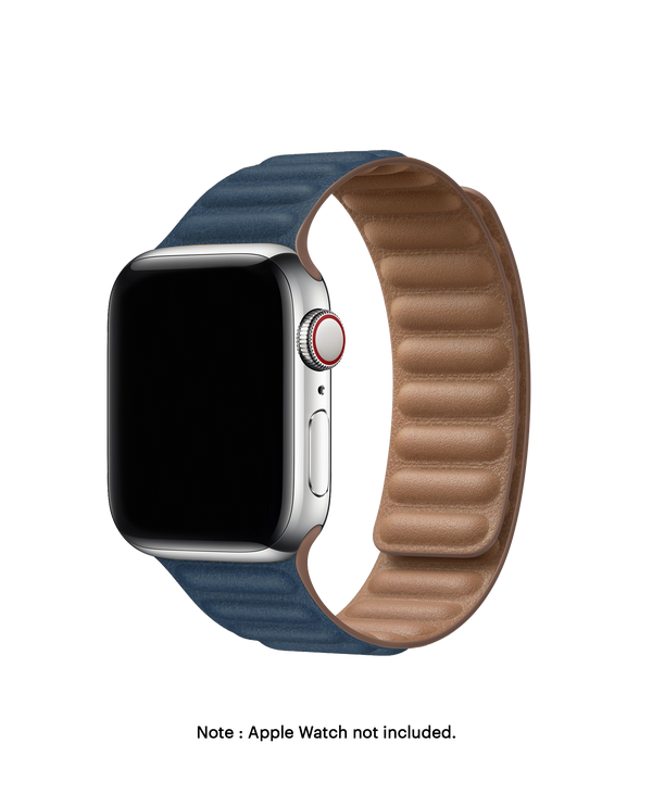 Poppy Leather Link Apple WatchBand