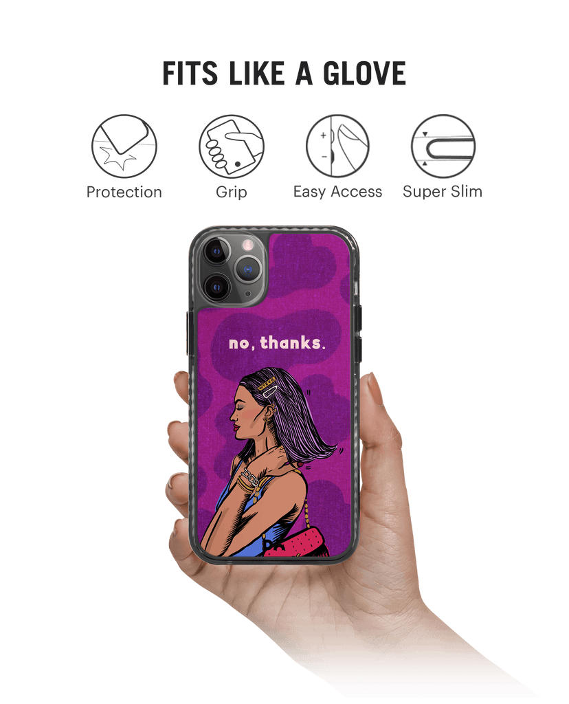 DailyObjects No thanks Stride 2.0 Case Cover For iPhone 11 Pro