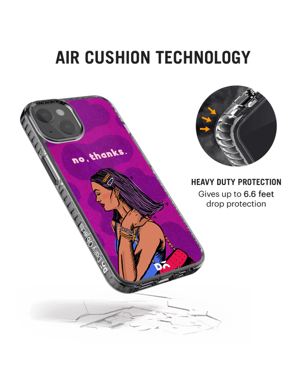 DailyObjects No thanks Stride 2.0 Phone Case Cover For iPhone 14