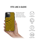 DailyObjects Ochre Waves Stride 2.0 Case Cover For iPhone 13 Pro