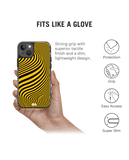 DailyObjects Ochre Waves Stride 2.0 Phone Case Cover For iPhone 14