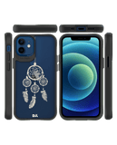DailyObjects Off White Dreams Black Hybrid Clear Case Cover For iPhone 12 Mini
