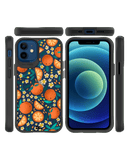 DailyObjects Orange Haul Black Hybrid Clear Case Cover For iPhone 12 Mini