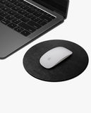 Orb Vegan Leather Mouse Pad (Black)