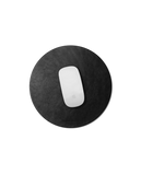 Orb Vegan Leather Mouse Pad (Black)