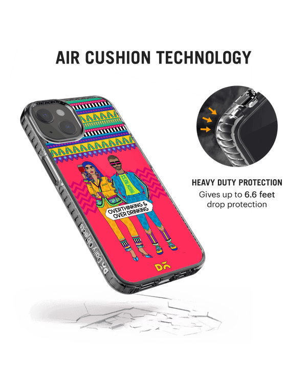 DailyObjects Overthinking & Overdrinking Stride 2.0 Phone Case Cover For iPhone 14 Plus