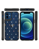 DailyObjects Party Poppers Black Hybrid Clear Case Cover For iPhone 12 Mini