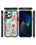 DailyObjects Pastel Tulips Black Hybrid Clear Case Cover For iPhone 11 Pro Max