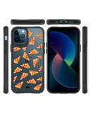 DailyObjects Pizza Slice Icon Black Hybrid Clear Case Cover For iPhone 12 Pro Max