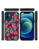 DailyObjects Pomegranate Party Black Hybrid Clear Case Cover For iPhone 12 Mini