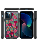 DailyObjects Pomegranate Party Black Hybrid Clear Case Cover For iPhone 12 Pro Max