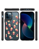 DailyObjects Popcorn Icon Black Hybrid Clear Case Cover For iPhone 12 Pro Max