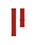 Red Braided Solo Loop WatchBand for Samsung/OnePlus/Fitbit Smartwatches (20mm)