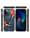 DailyObjects Summery Vibe Black Hybrid Clear Case Cover For iPhone 12 Pro Max