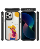DailyObjects Sun Tan Black Hybrid Clear Case Cover For iPhone 11 Pro