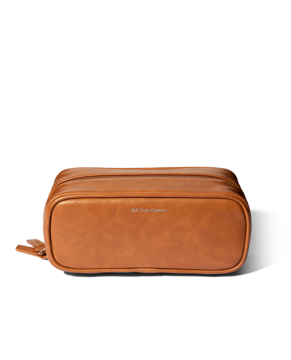 Black Vegan Leather Voyager Dopp Kit