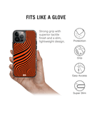 DailyObjects Tangerine Waves Stride 2.0 Case Cover For iPhone 13 Pro