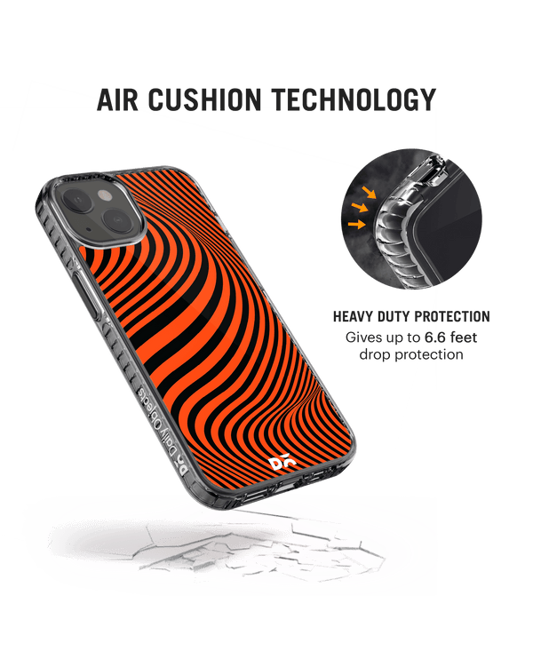 DailyObjects Tangerine Waves Stride 2.0 Phone Case Cover For iPhone 14