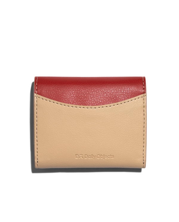 Terracotta Red Fliptop Cash & Card Wallet