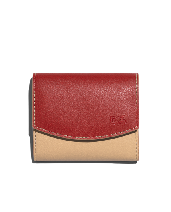 Terracotta Red Fliptop Cash & Card Wallet