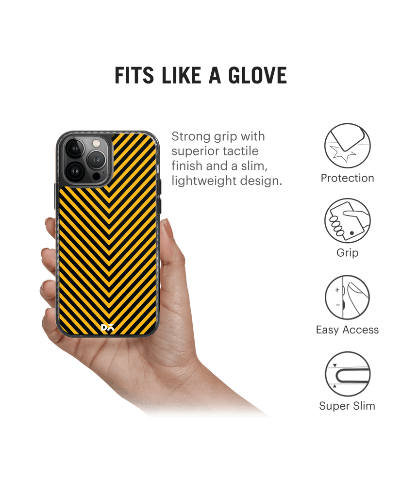 DailyObjects V Ochre Stride 2.0 Case Cover For iPhone 13 Pro