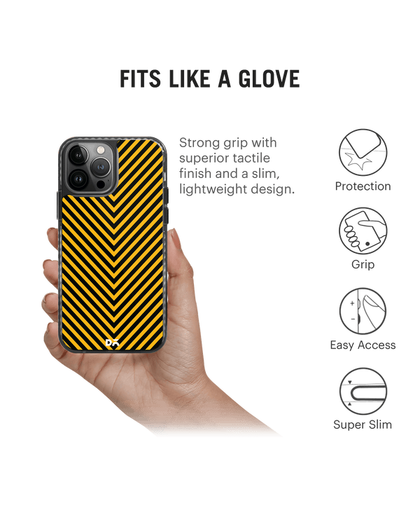 DailyObjects V Ochre Stride 2.0 Phone Case Cover For iPhone 14 Pro Max