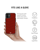 DailyObjects V Red Stride 2.0 Case Cover For iPhone 12