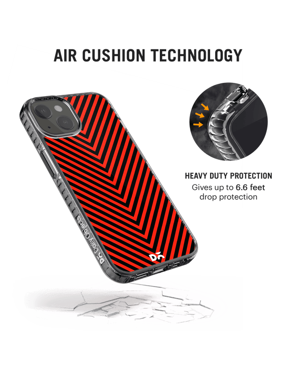 DailyObjects V Red Stride 2.0 Phone Case Cover For iPhone 14