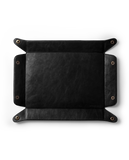 Valet Vegan Leather Tray (Black)