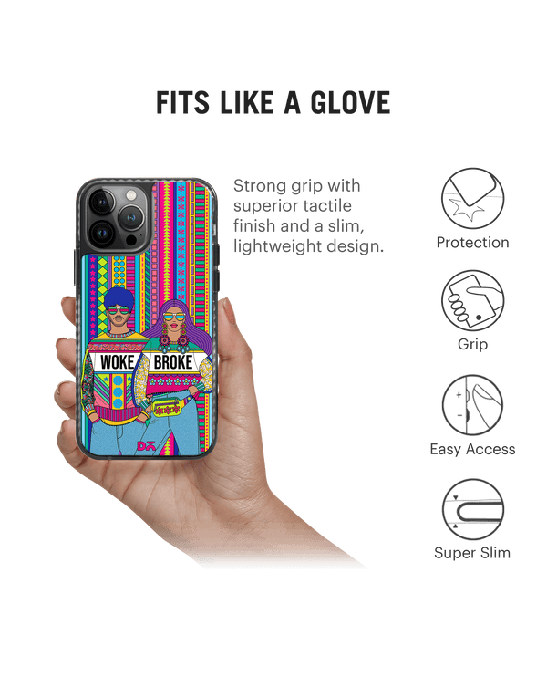 DailyObjects Woke Broke Couple Stride 2.0 Case Cover For iPhone 13 Pro Max