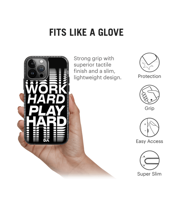 DailyObjects Work Hard Stride 2.0 Phone Case Cover For iPhone 14 Pro Max