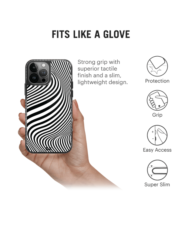 DailyObjects Zebra Waves Stride 2.0 Phone Case Cover For iPhone 14 Pro Max