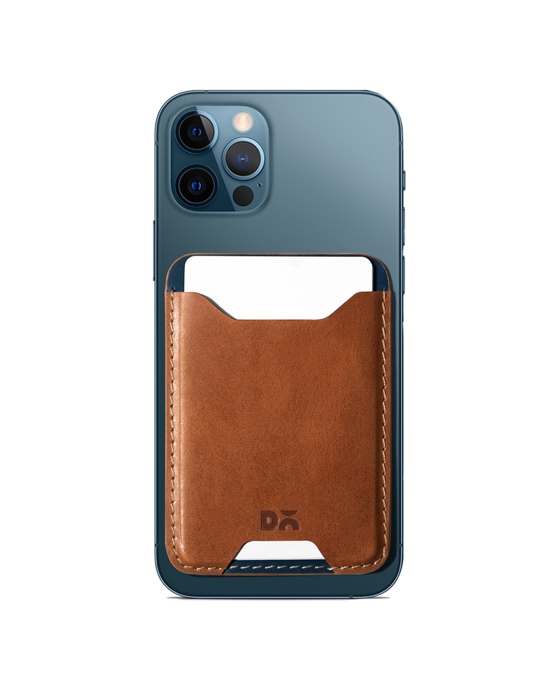 Cider Brown CardSafe Leather Phone Wallet
