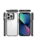Game Mode Black Hybrid Clear Phone Case Cover For iPhone 14 Pro