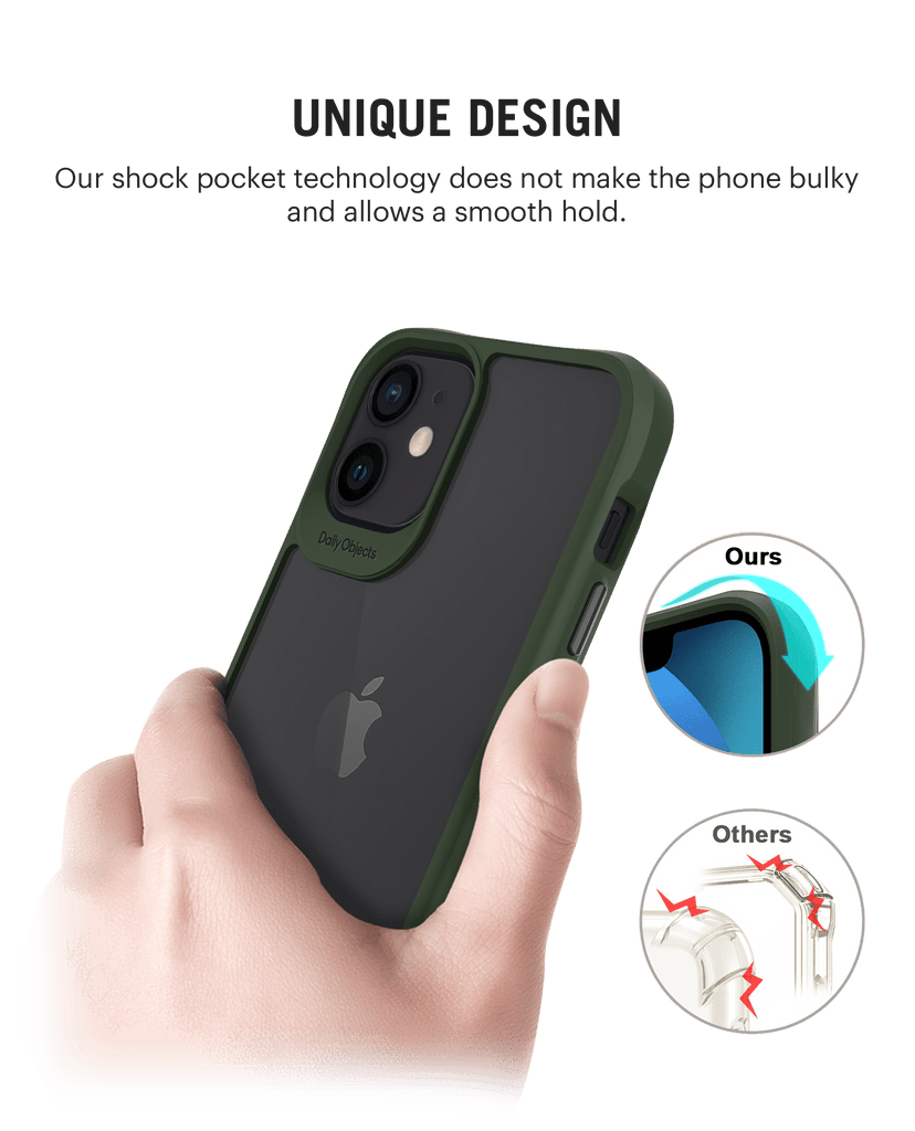 DailyObjects Day Dreamer Green Hybrid Clear Case Cover For iPhone 12 Mini